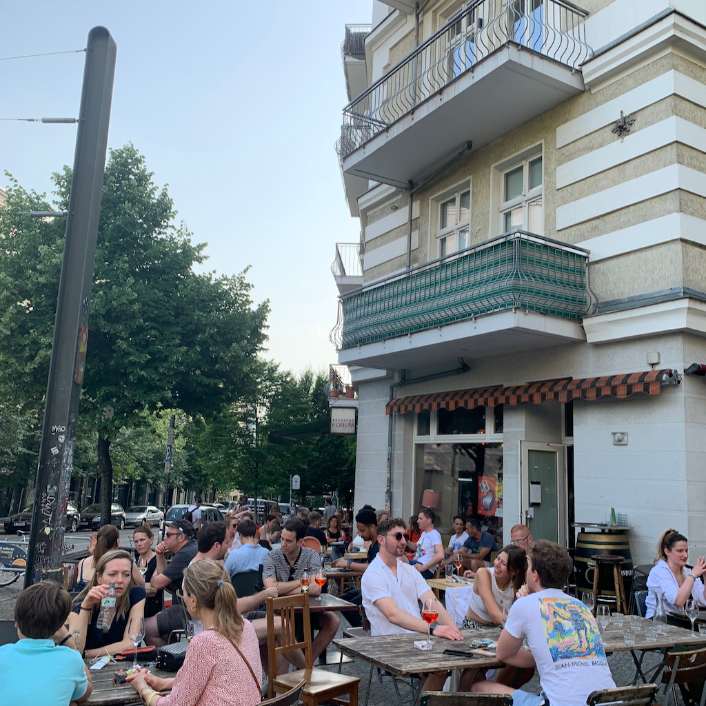 Weinerei Forum, en vinbar på Veteranenstraße i Berlin