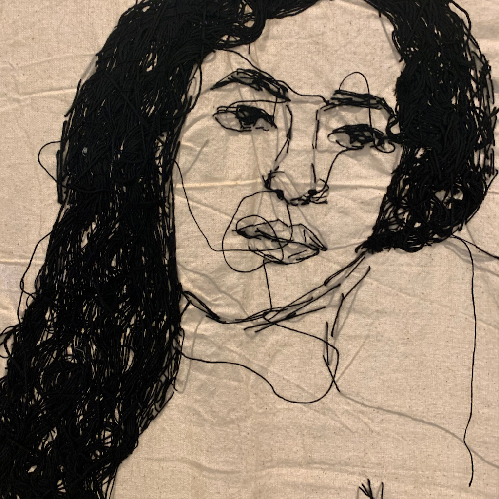 Broderi av Mayuri Chari på konstbiennalen i Berlin