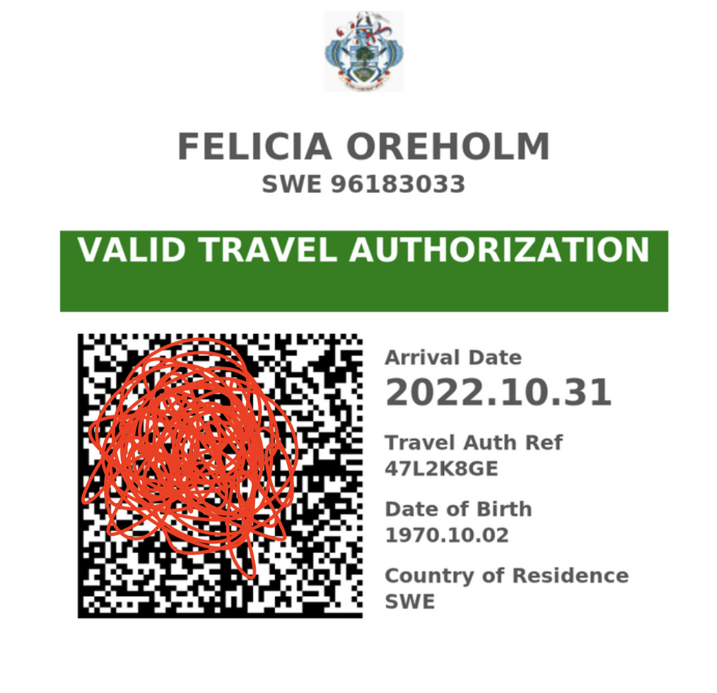Besökstillstånd till Seychellerna -Seychelles Electronic Border System