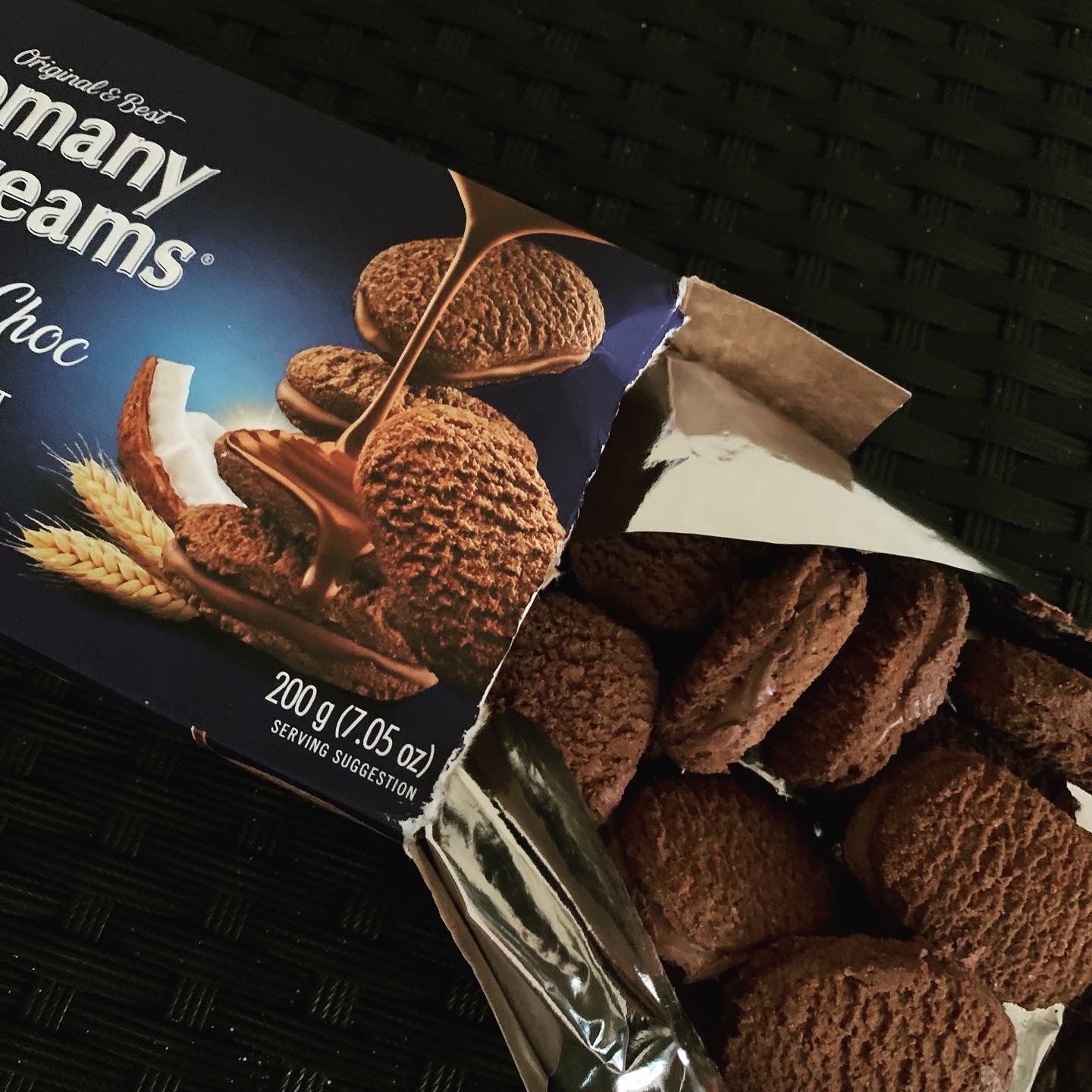 Engelska kokos- och chokladkakor på Seychellerna