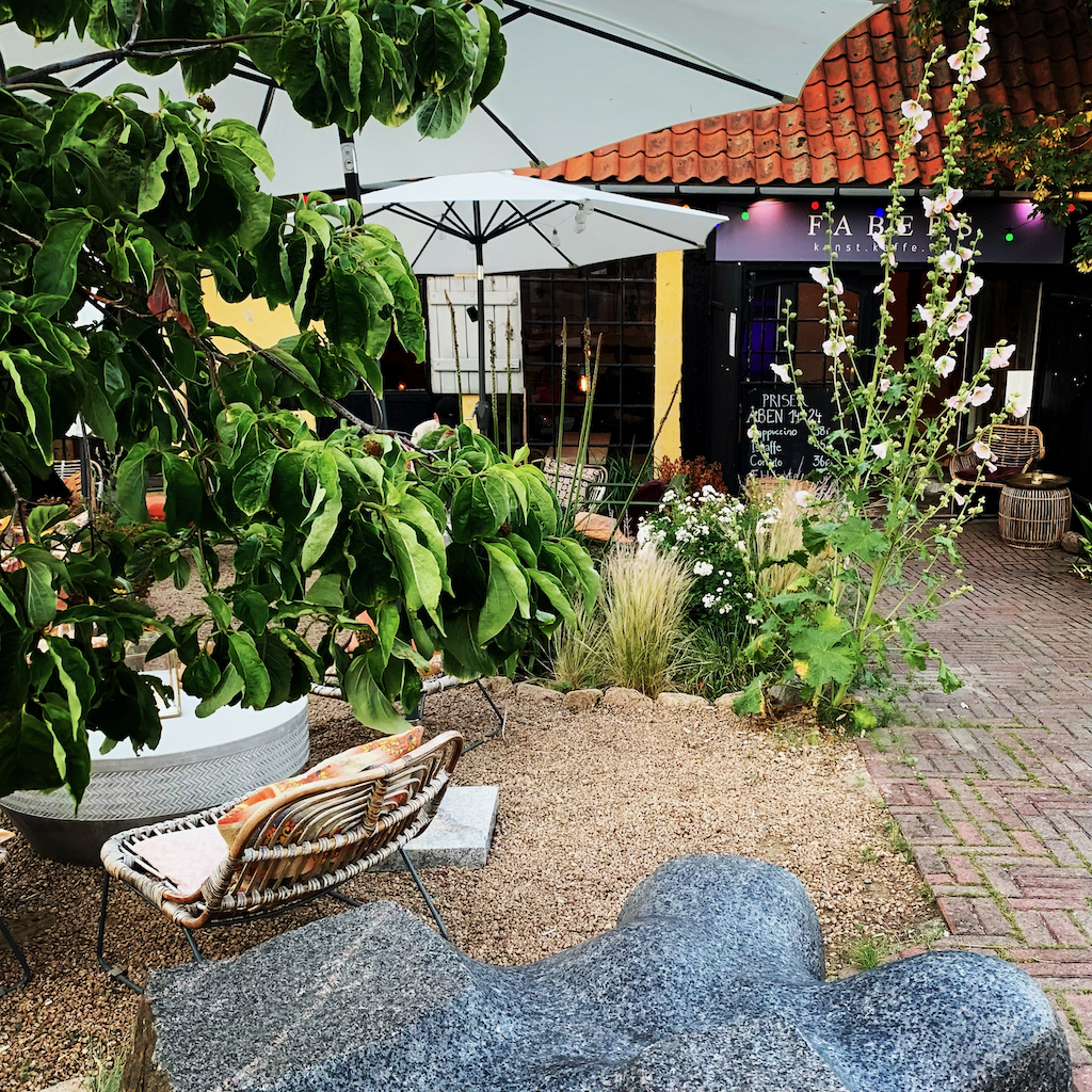 Det mysiga cafe Faber i Allinge på Bornholm