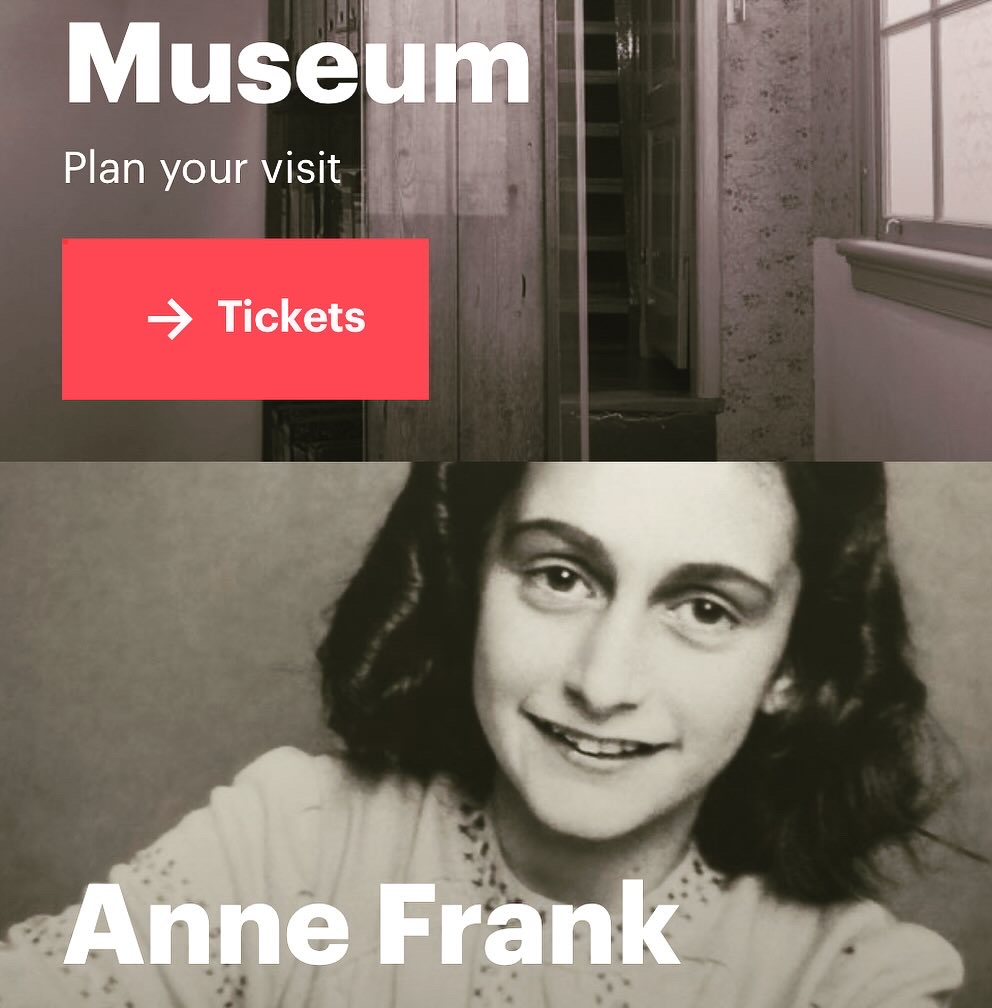 Anne Frank Haus i Amsterdam.