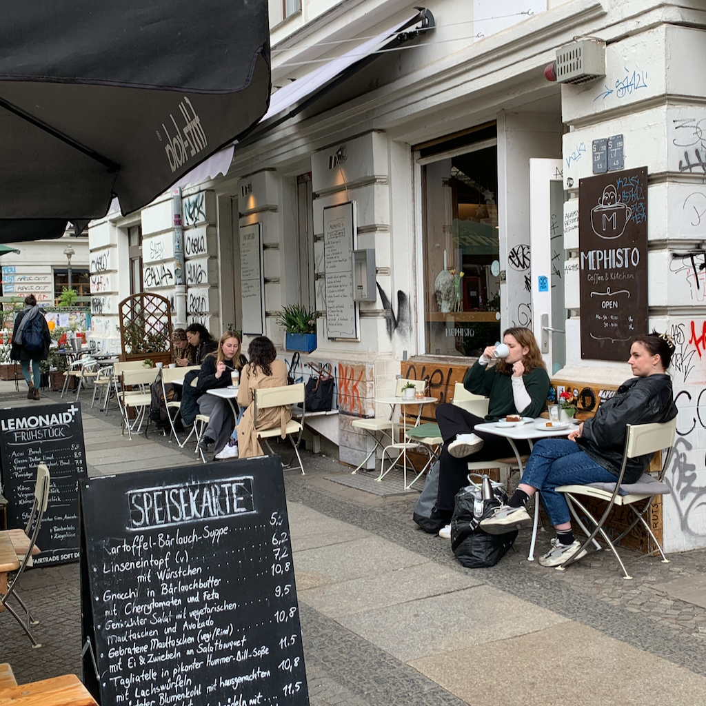 En uteservering i Berlin.