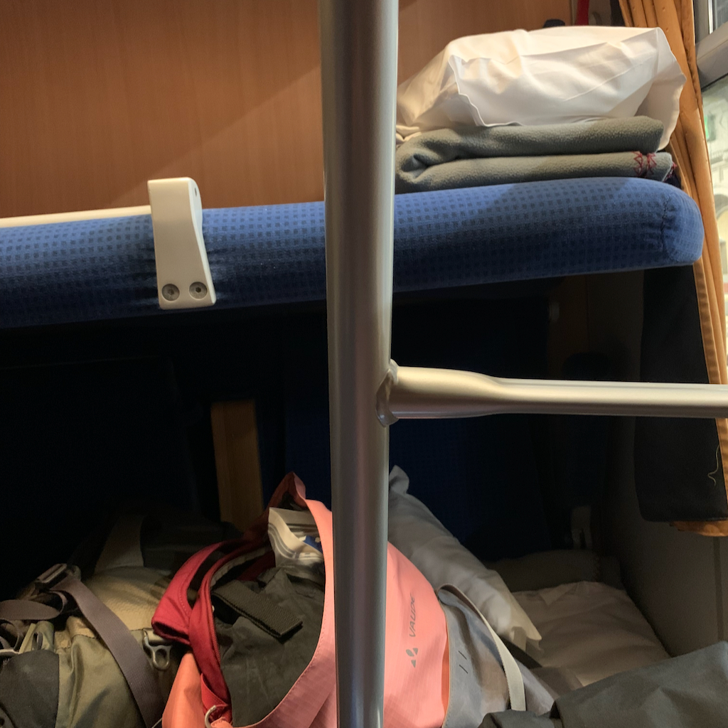 En sovkupe på ett tåg från Berlin till Wien.