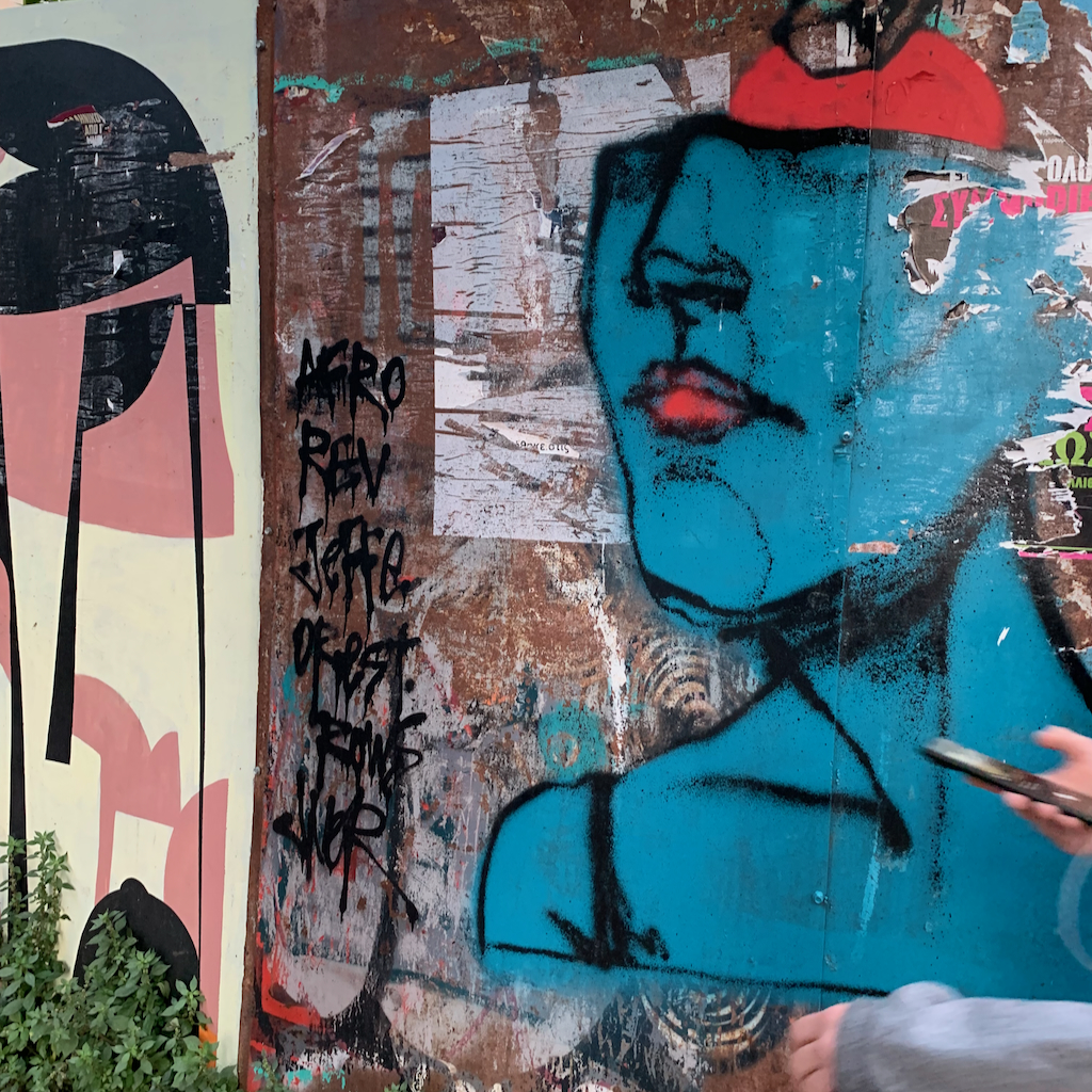 Street art i Aten.